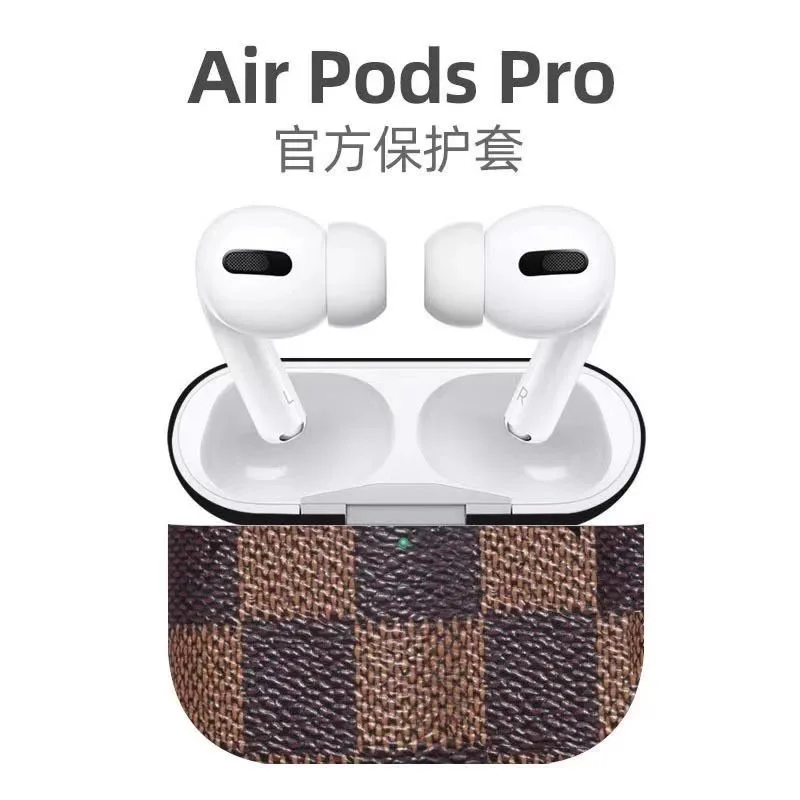 Luxury Leather TPU case for AirpodsPro case cover for Airpods pro skin 3 case PU Luxury LL VV Gu CCI ase