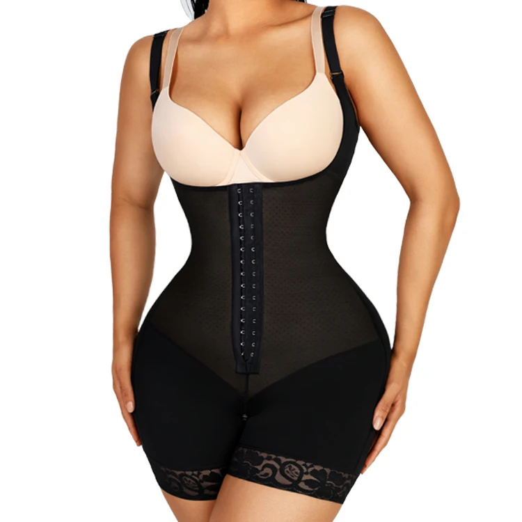 

Hexin New Design Abdomen Double Layer Compression Tummy Trimmer Control Bbl Shapewear Fajas Colombianas Post Surgery