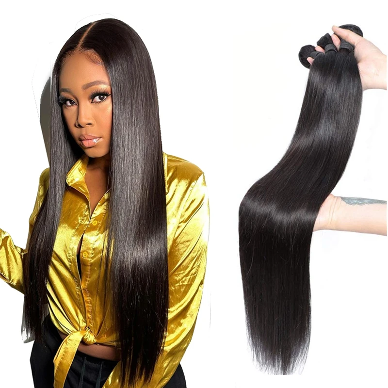 

Yes 100% virgin cuticle aligned hair extension, wholesale Brazilian mink straight human hair weave bundle vendor