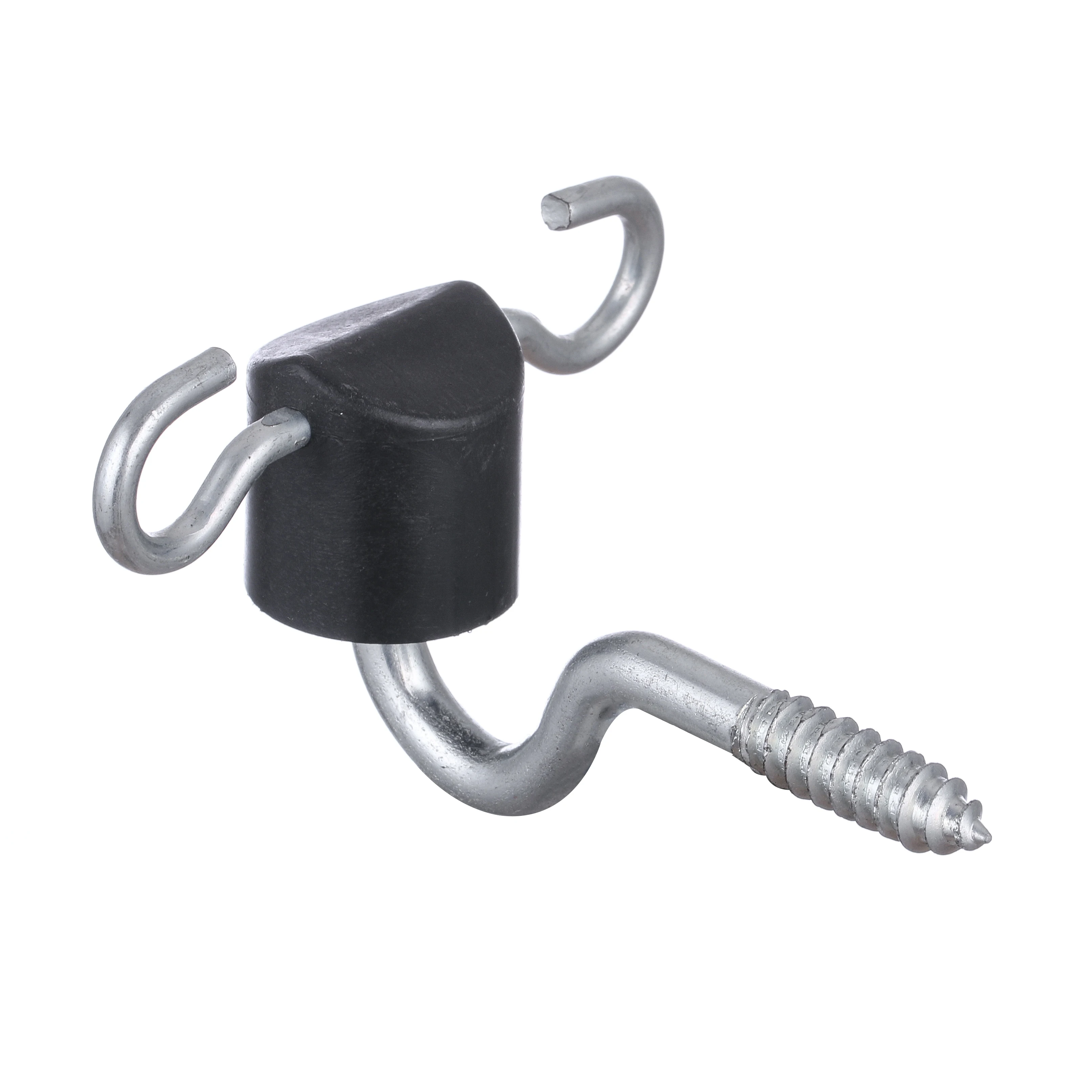 

Wood Post Fence Insulator Screw-in Gate Anchor Insulator with 7mm Galvanized Steel, White, black, yellow or can be customized