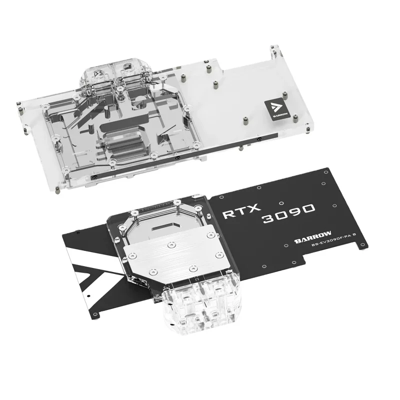 

BARROW GPU Active Backplate Block For EVGA RTX 3090/3080 FTW3 ULTRA GAMING ,PCB Backside Memory(VRAM) VGA Cooler BS-EV3090F-PA, Transparent