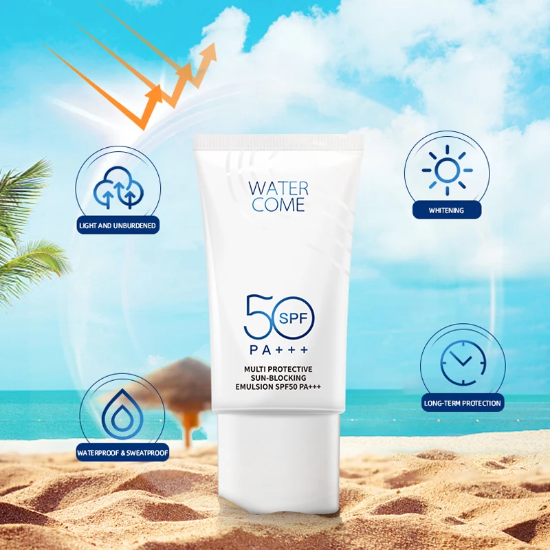 

High Quality SPF 50 Whitening Refreshing Sunblock Cream 50g Sun Protection Sunscreen Lotion for Face