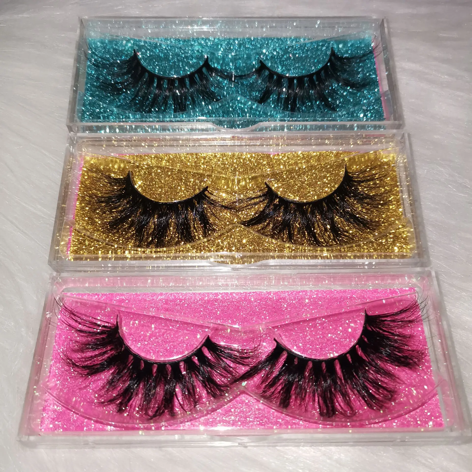 

World Beautiful Eyelashes Fashion Luxury Dramatic 18mm 20mm 25mm Mink Eyelash Wholesale Lash Vendor, Black color