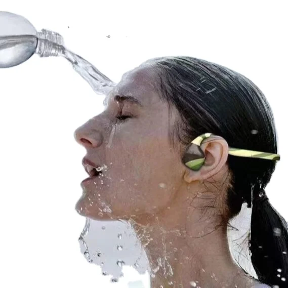 

New Electronics Products Sport Earbuds Waterproof Bone Conduction Earphones Headphones Headsets, Grey, white