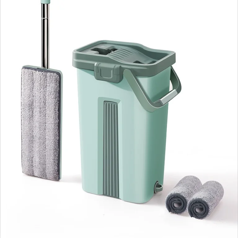 

2020 new design Flat Mop and Bucket Set Wash & Dry Mini Bucket Cleaning Flat Mop, Blue,green,red