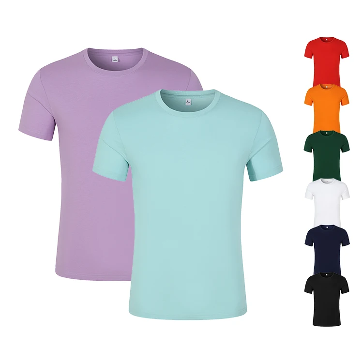 

Camisetas Hombre 100% Cotton enzyme Wash Short Sleeve T Shirt Men, Can be customized