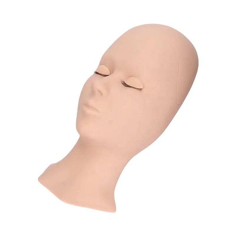 

Practice mannequin head removable eyes wholesale top quality brown mannequin head for lashes, Skin color, light color and dark color are available