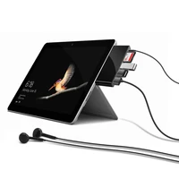 

Type c 5 in 1 USB C Black Type C HUB with SD/TF Card Reading 3 USB 3.0 Connector for Surface Go