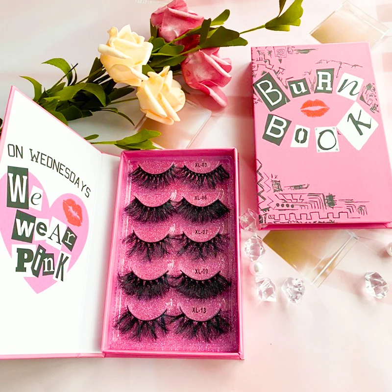 

create your own brand 3d mink lashes custom eyelashes package box, Black color