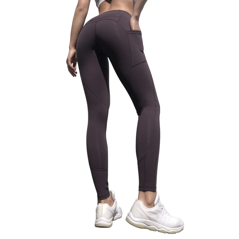 

New yoga pants high waisted hip lifting tights for women fitness running jeggings, Black/blue/purple