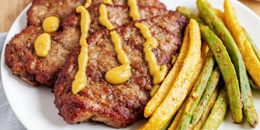 Grilled chicken glazed with spiced honey mustard