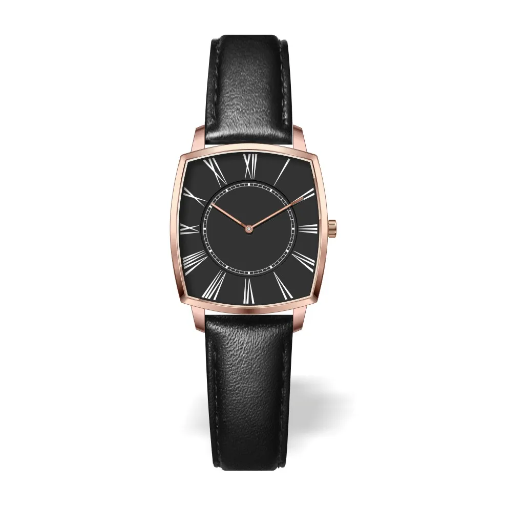 

Customized Private Label Rose Gold Stainless Steel Case Womens Wristwatches Milimalist Ladies Watches, Customized colors