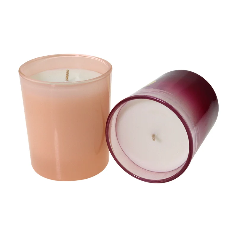 Custom Wholesale Natural Soy Wax Scented Candle In Glass Jar Oem Glass