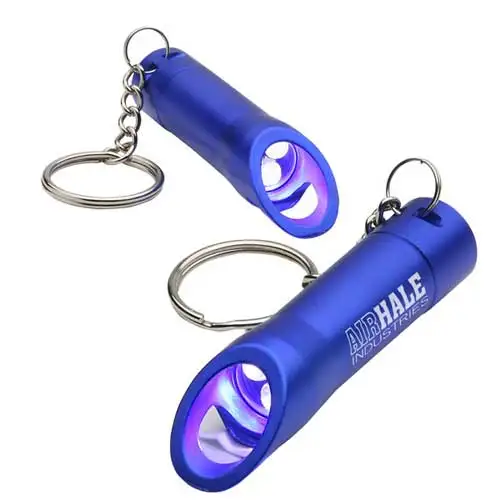 
Promotional LED Torch Bottle Opener Key ring with Aluminum Material 