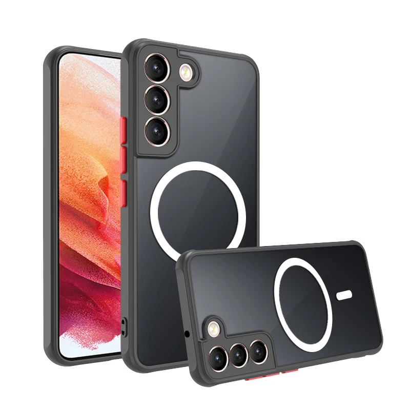 

Skin-sensing Magnetic Attraction Scrub Mobile Phone Cover Luxury Custom For Samsung S22 Pro Cell Phone Cases, 5 color