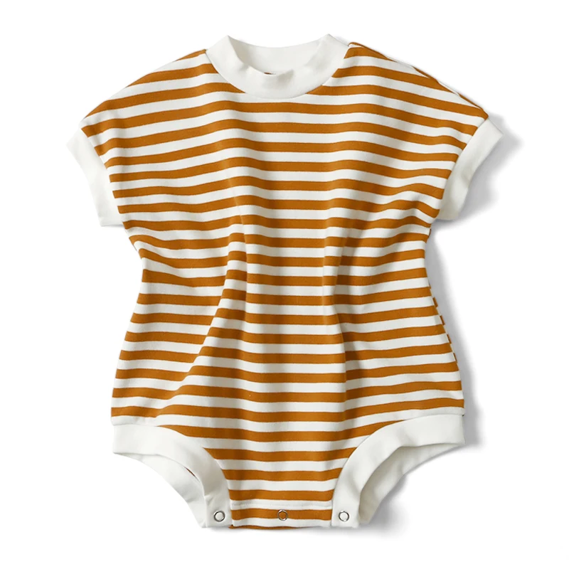 

Good Quality Newborn Jumpsuit Infant Girls Clothes Popular Sleeveless Cotton Baby Striped Onesie Romper, Picture