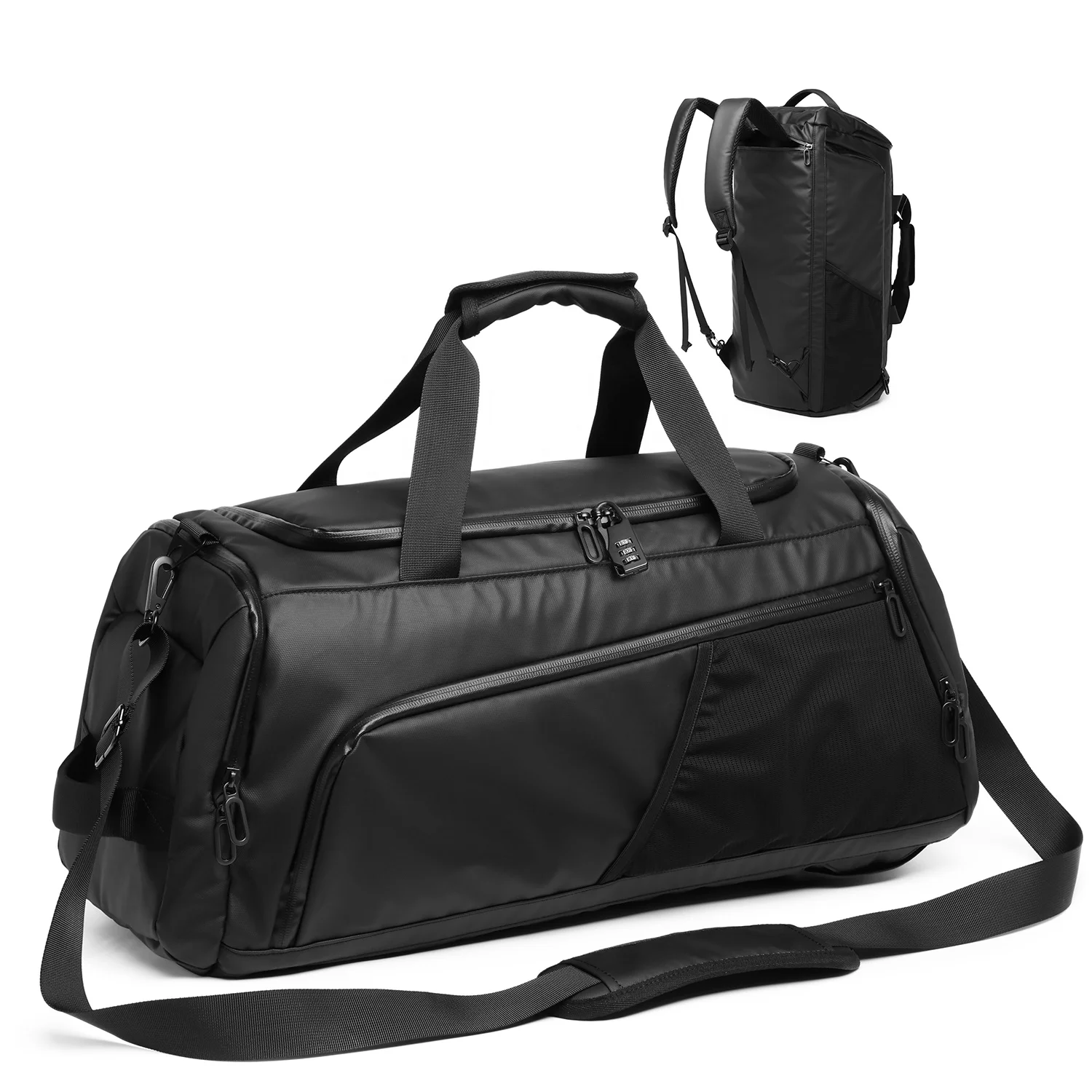 

New arrivals anti-theft with lock waterproof duffel bag backpack weekend travel bag