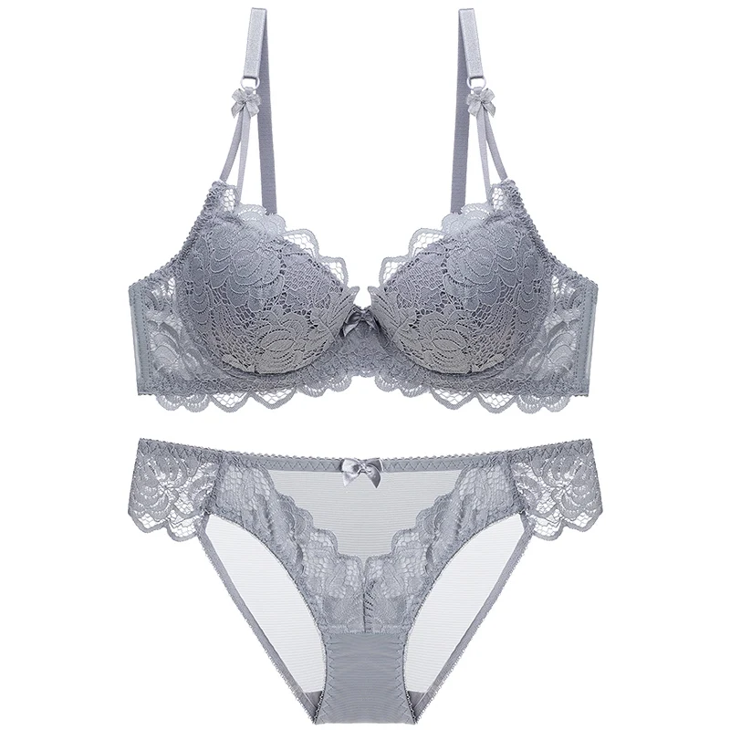 

2021 New occidental Amazon hot selling thin sexy lace bra set