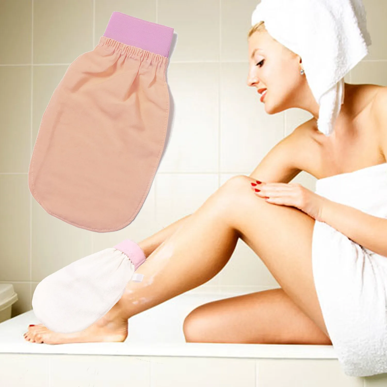 

Silk Turkish Exfoliating Glove Exfoliate Plant Silk Gloves