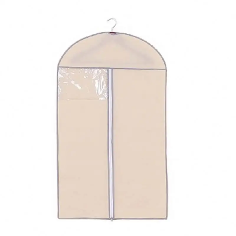 

non-woven zippered garment bag ,NAYg2 leather suit cover bag, Beige