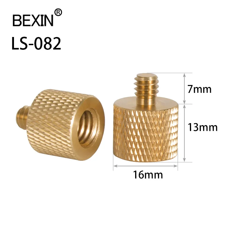 

BEXIN brass copper 3/8 inch female to 1/4 inch male thread adapter tripod camera conversion screw for tripod ball head monopod