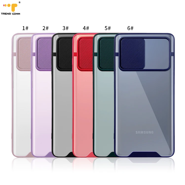 

New Design Camera Protect Case Cover S21 Transparent S20 Phone Case For Samsung, 6 colors