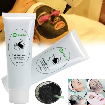 

2020 New Facial Carbon Gel Skin Rejuvenating Whitening Deep Cleaning Facial Massage Carbon Laser Cream, Black