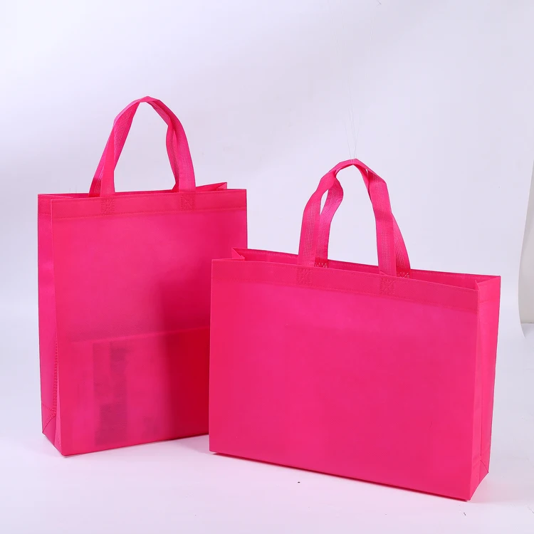 

High Quality High Capacity Horizontal Version Custom Multicolor Portable Shopping Non Woven Bag, Color mix