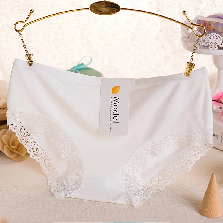 

High Quality Popular Lace Panties Bamboo Charcoal Fiber Hot Sale Cotton Elasticity Underwear Sexy Women Underwear, 7 colors