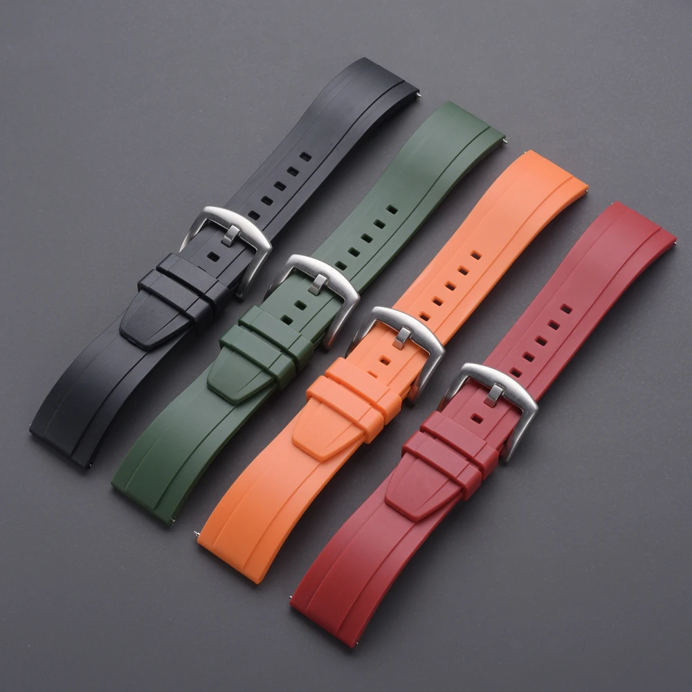 

Quick Release Rubber Watch Band Waterproof Rubber Watch Straps Watchband 20mm 22mm 24mm Silicone Watch Band