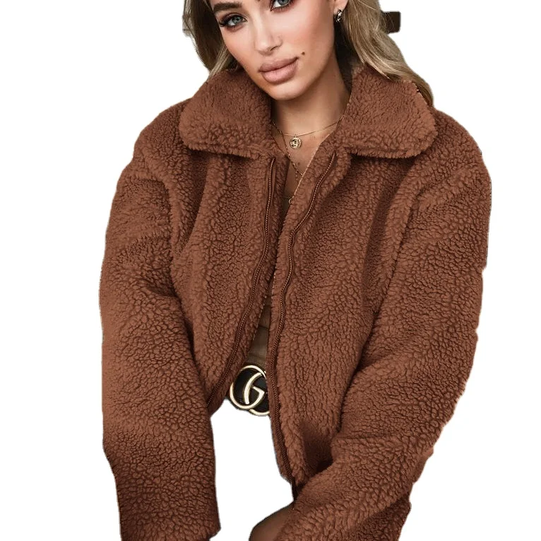

2021 Top quality plus size warm winter clothing ladies jacket faux fur coats for woman trendy