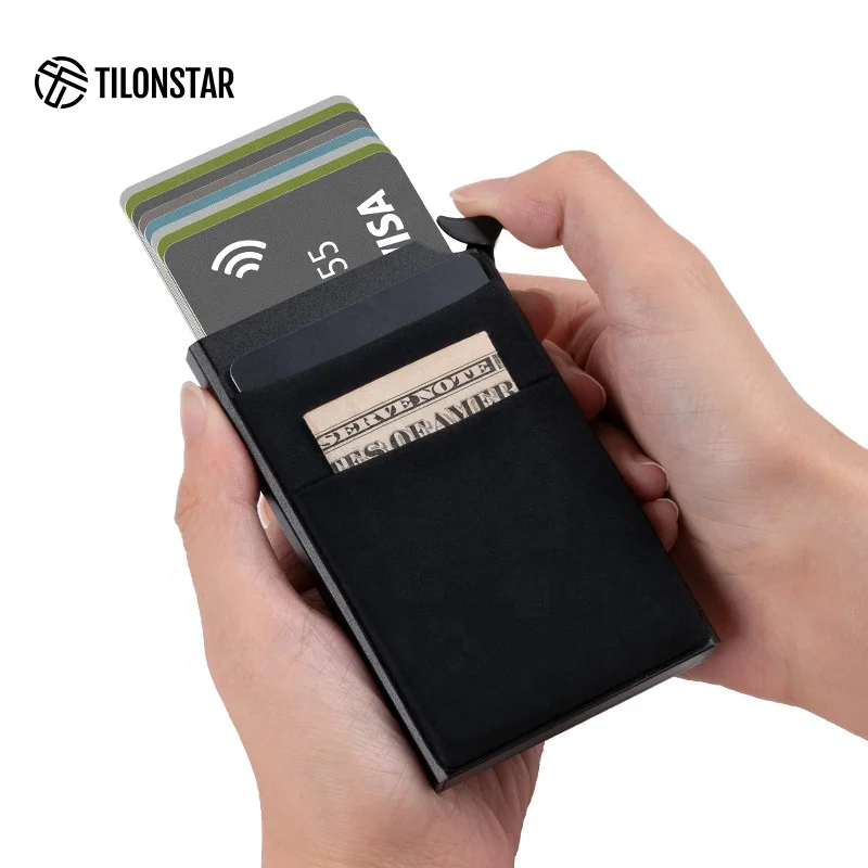 

Travel Credit Card Men Wallet Pocket Wallet RFID Card Holder Slim Minimalist Wallet