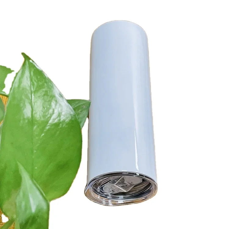 

Stainless Steel Double Wall Drinkware Blanks Vacuum Cups Heat Press Printing Transfer Sublimation Tumblers, White
