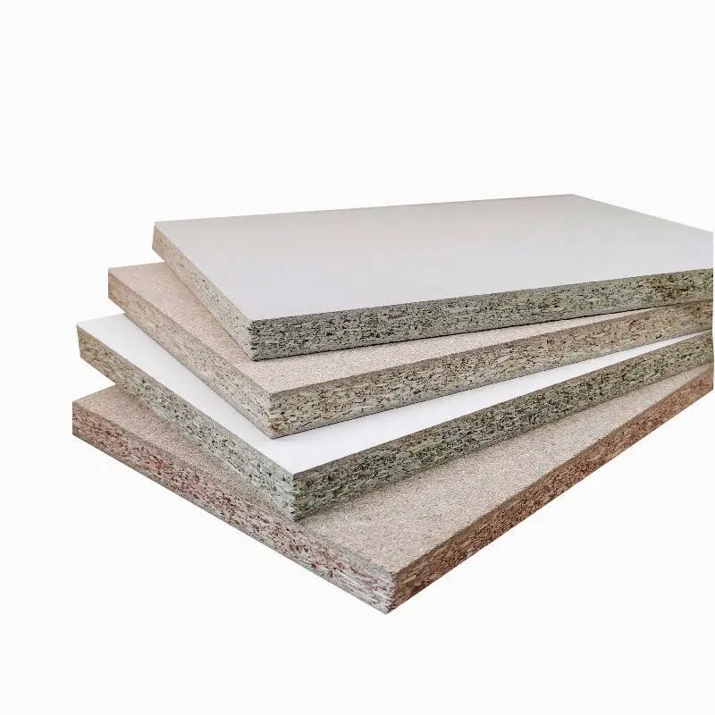 

Manufacturer Hot Sale Laminated One Time Hot Press Cheap Melamine Faced 16Mm 18Mm Particle Board