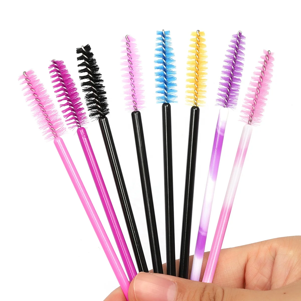 

Eyelash Extension Brush Colorful Mascara Brush Wholesale Price Disposable Mascara Wands Pink Eyelash Brush Cepillo Para Pestana