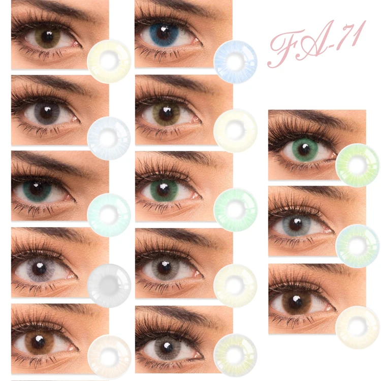 Realkoko Kl71 Yearly Natural Color Contact Lenses Private Label Soft