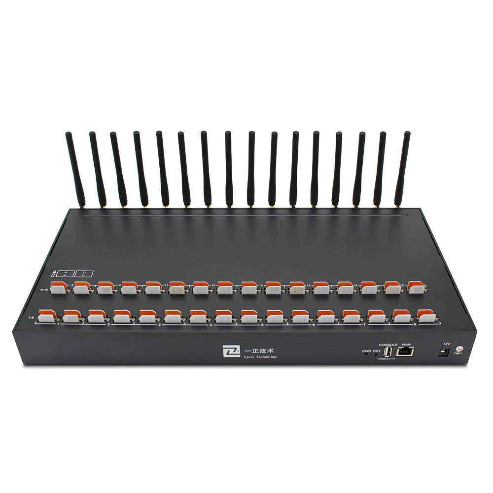 

EJOINTECH Hottest 64 Sim Card 16 Port Multi Sim SMS GSM Modem With Free Software
