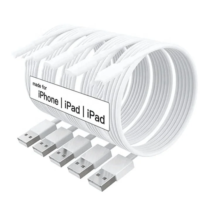 

Free sample For apple iphone 13 x xr cable charger/for apple iphone 12 8 7 charger cord usb syne for iphone 5 6 charger Cable, White