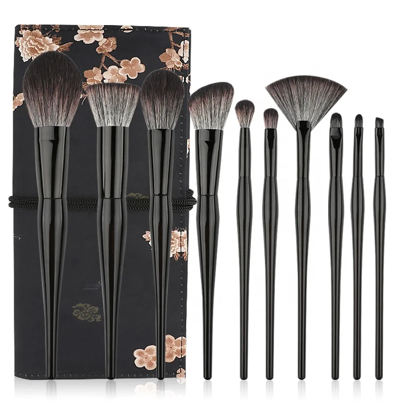 

New Classic Eyeshadow Personalize Full Kit Black Makeup Brush Set With Case, Customized