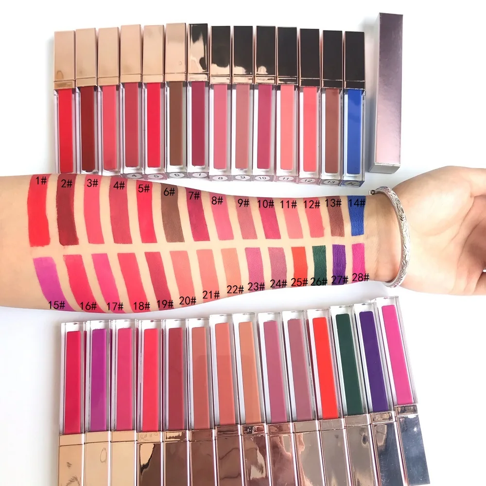 

28 colors Custom Matte Private Label Vegan Liquid Lipstick