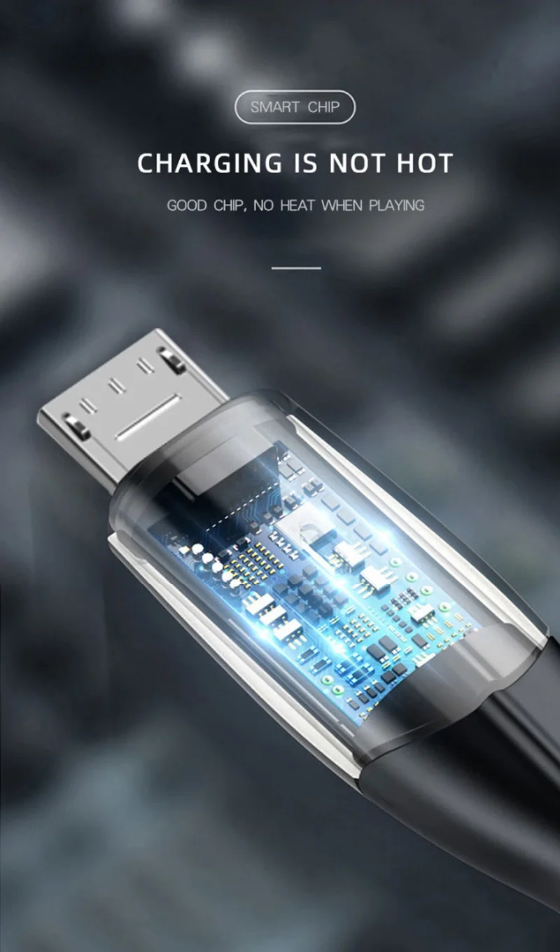 Factory Direct Price New LED Indicator 3A USB-C Charging Data Type C Fast Charging USB Cable for Samsung,Huawei - ANKUX.COM