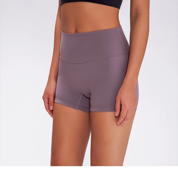 

2021 Summer No Embarrassment Line Three Length Yoga Booty Sweat Gym Shorts Women