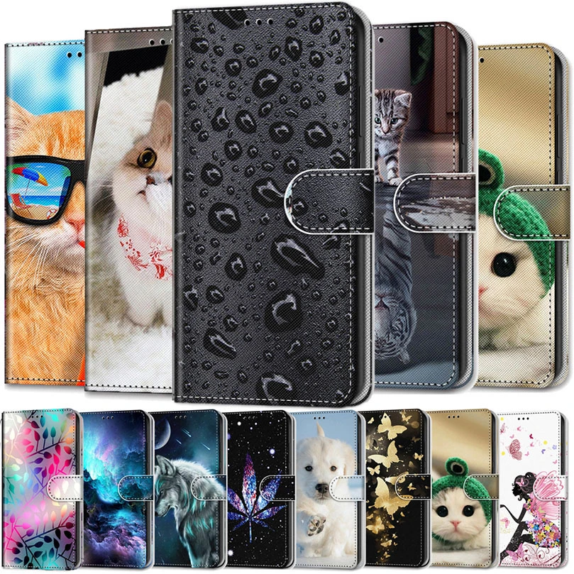 

Leather Case For Samsung Galaxy A6 A7 A9 J2 J4 J6 J8 Plus 2018 A750 Core Pro Fundas 3D Wallet Card Holder Stand Book Cover Coque