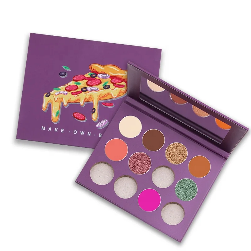 

No Brand Cosmetics Wholesale Eye Shadow Makeup DIY Custom High Pigment Private Label Eyeshadow Palette