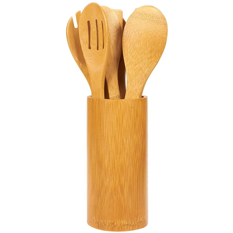 Source manufactory bamboo spatula set kitchen tools with free collocation