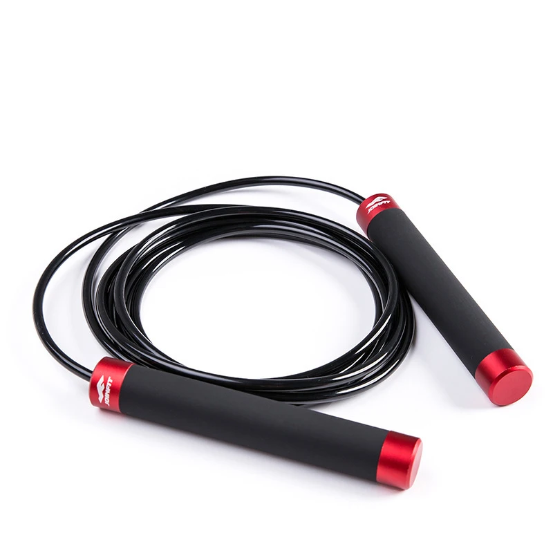 

New arrival Aluminum alloy skipping rope aluminium handle, 2colors black, red