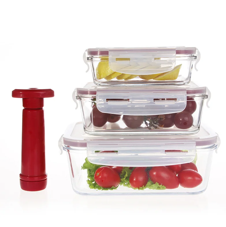 

IKOO GLASS Storage Containers food glass container vacuum