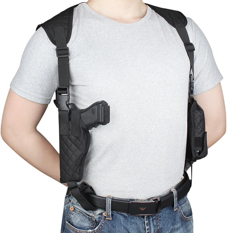 

Tactical Concealed Right Left Gun Bag Shoulder Gun Holster with magazine Pouch