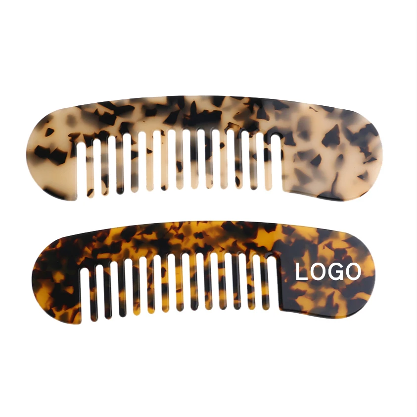 

OEM ODM sales by bulk acetic acid hair comb beard salon hairdressing four colors custom comb with logo 890212