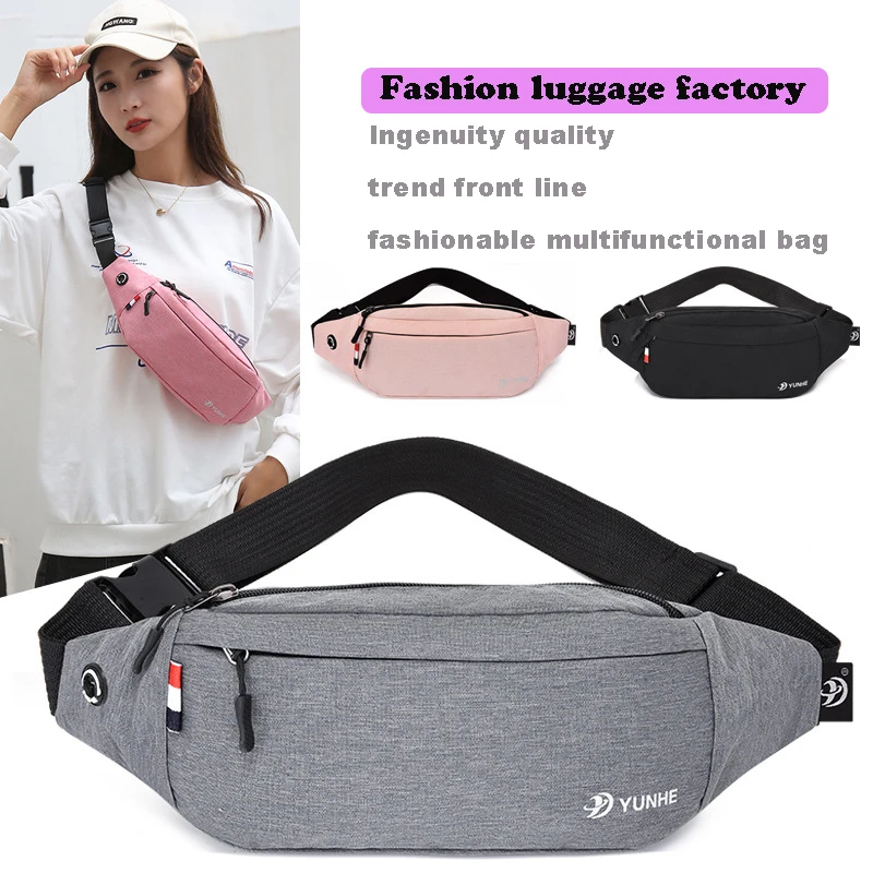 

Factory direct wholesale cheapest price used cloth fanny pack unisex polyester daily waterproof waist bag